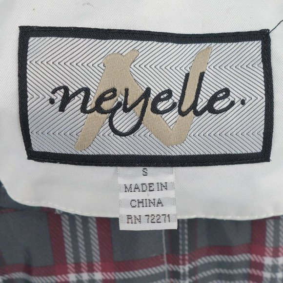 Neyelle Coat Womens Small White Fisherman Hooded Mock Neck Full Zip Long Sleeve - Picture 3 of 11